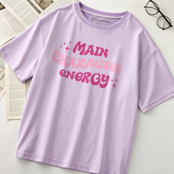Main Character Energy Unisex Dropshoulder Tshirt
