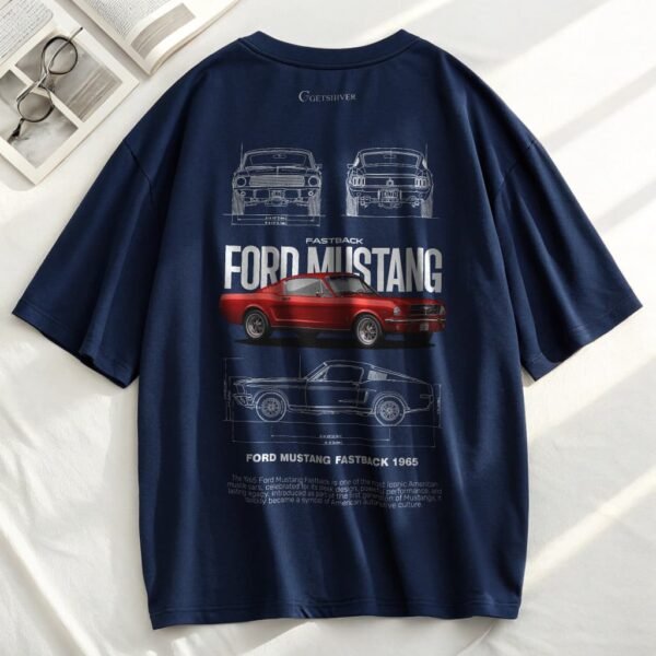 Mustang Legacy Unisex Dropshoulder Tshirt